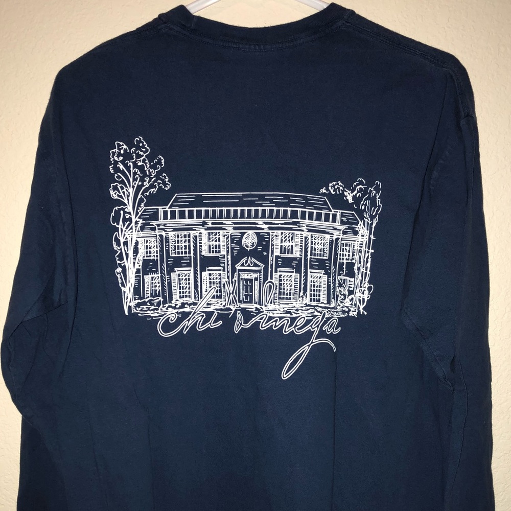 2 Blue Chi Omega t-shirts